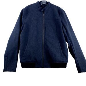 Banana Republic Jacket‎ Men Sz XL Dark Grey Wool Blend